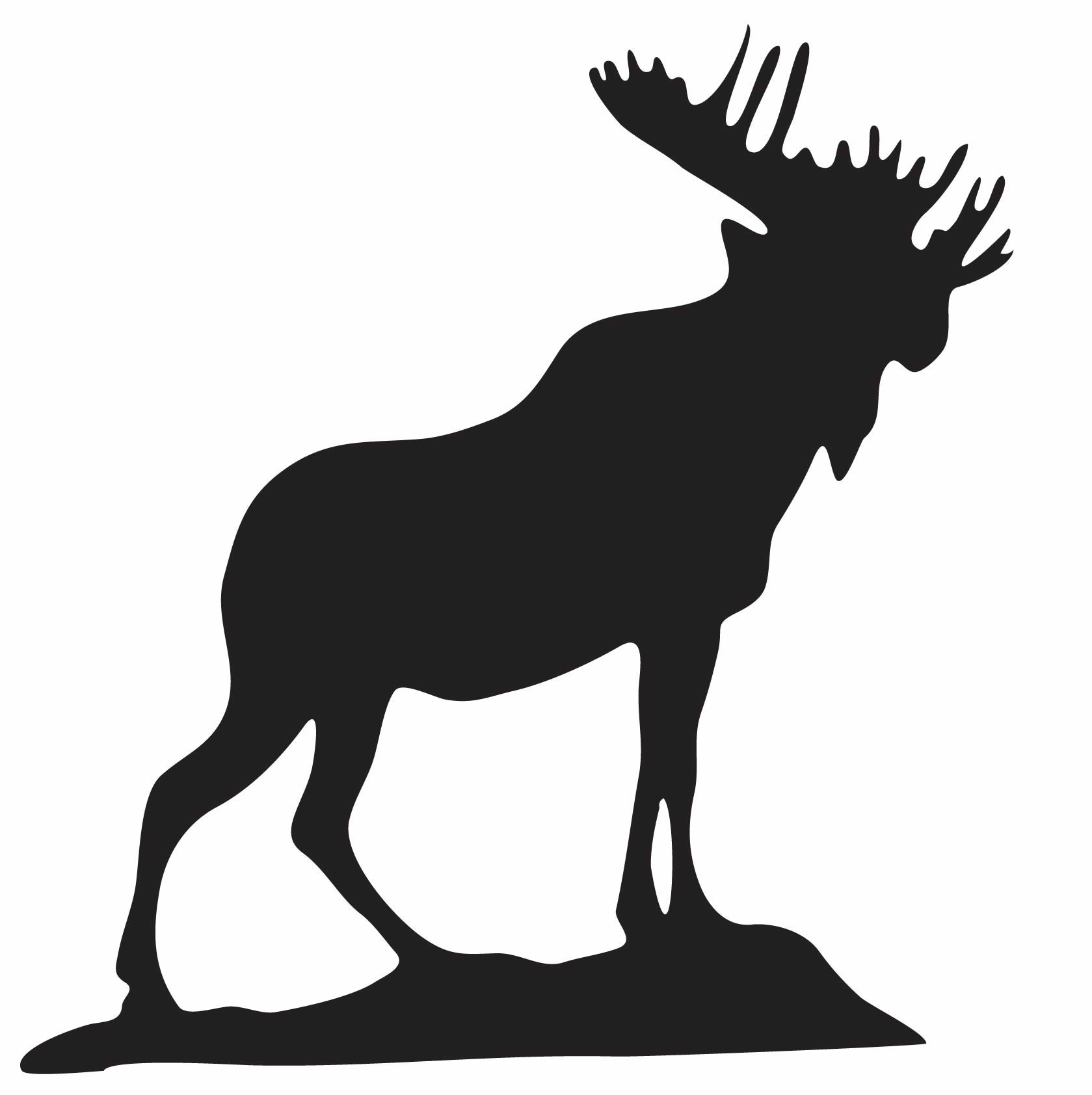 Loyal Order of Moose standing moose emblem
